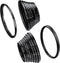K&F Concept 18 Pieces Filter Ring Adapter Set, Camera Lens Filter Metal Stepping Rings Kit, Black