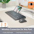 X9 Wireless USB-C Keyboard and Mouse Combo, Dual USB Port Compatibility, Versatile Wireless Set with 8" Phone Stand and