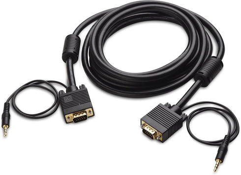 Cable Matters VGA Cable with Audio, 10 Feet, SVGA Monitor Cable with 3.5mm Stereo Audio