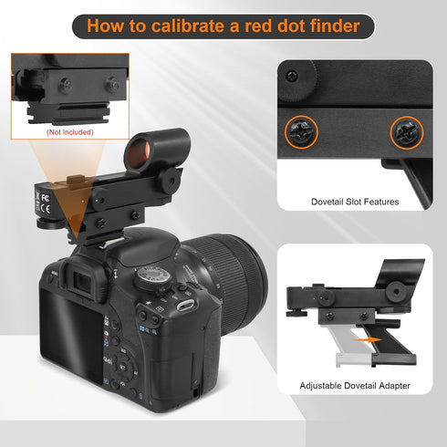 A ALSTAR Alstar Red Dot Finderscope - Starpointer Viewfinder for Astronomical Telescopes with Slide-in Bracket