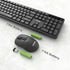 Hofotek 90% Silent Wireless Keyboard and Mouse Combo, Less Noise, Full Size Numpad, Ultra Slim, Quiet & Soft Touch