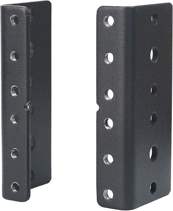 RIVECO 2U Vertical Rack Rails Kit - Heavy Duty Server Rack Mount Rails 2 PCS Black