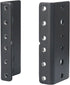 RIVECO 2U Vertical Rack Rails Kit - Heavy Duty Server Rack Mount Rails 2 PCS Black