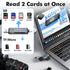 Cyberguys! 3.0 5Gbps 2-in-1 Cyberguys USB SD Card Reader, Dual USB-C & USB-A Connector, High-Speed SD/MicroSD Memory