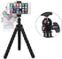 Phone Mini Tripod - Ruittos Premium Flexible Mobile Phone Stand for iPhone Samsung Go Pro, Small Digital Camera (Black)