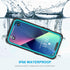 Lanhiem iPhone 13 Case, IP68 Waterproof Dustproof Shockproof with Built-in Screen Protector, Full Body Sealed Cover -