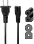 BestCH AC in Power Cord Outlet Socket Cable Plug Lead for Naxa NPB-428