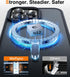Meifigno Magic Mag Series iPhone 15 Pro Case, Black, Military Grade Protection, MagSafe Compatible, Translucent Matte