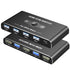 KVM Switch, KVM Switch 1 Monitors 2 Computers, HDMI Switch, 4K@60Hz KVM