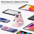 OMOTON Desktop Cell Phone Stand, Aluminum Holder for Mobile Phone and Tablet, Rose Gold