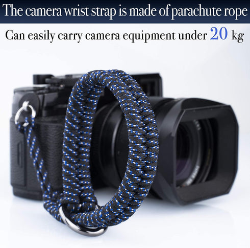 16-Inch AQAREA Quick Release Camera Wrist Strap - Hand Strap for DSLR & Mirrorless Cameras (Blue)