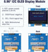 AYWHP 5 0.96 Inch I2C 128x64 Pcs OLED IIC Display Module, Pixel Serial Display Board, Module for Arduino Display