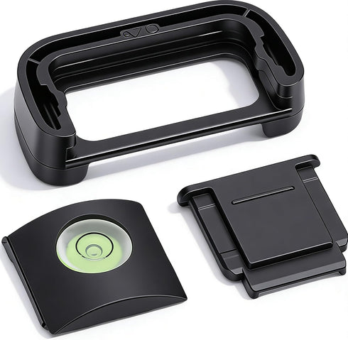 Dpofirs Eye Cup Eyecup Eyepiece Viewfinder & Hot Shoe Cover & Bubble