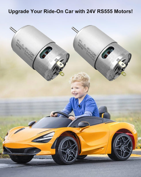 WUMZIJ 2 18V 24V RS555 35000RPM Pcs Electric Motor Drive Engine for Power Wheel High-Speed Motor Gearbox Accessories
