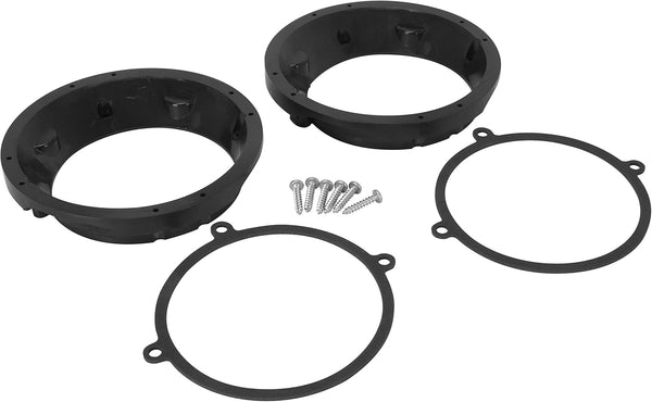Scosche 6.5” - 6.75" Speaker Adapter for Select 1996 to 2013 Harley Davidson Fairing Models (1 Pair) SAHD675B
