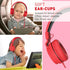 rockpapa 950 Wired Headphones for Kids Girls Boys for School with Microphone, On-Ear Foldable Corded for Laptop, Tablet