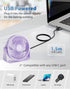 TriPole USB Desk Fan, 4.5 Inches Portable Mini Fan with 3 Speeds and 360° Head Rotation for Home Office