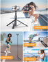 ANXRE 71" NT79 1/4" Phone Tripod, Extendable Selfie Stick with Camera Mount for Cell PhoneCamera, Phone Tripod Stand