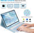 Keyboard Case for iPad Air 13 2024 M2, iPad Pro 12.9'' 6th/5th Gen, Detachable Bluetooth Keyboard with Pencil Holder,