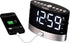 JENSEN JCR-255 .6-Watt AM/FM Dual-Alarm Digital Clock Radio with Under-Pillow Vibrator, Black