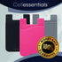 USA Merchant Card Holder for Back of Phone - Silicone Stick on Wallet for Credit Card, ID - 3 Pack (Black, Pink, Grey)