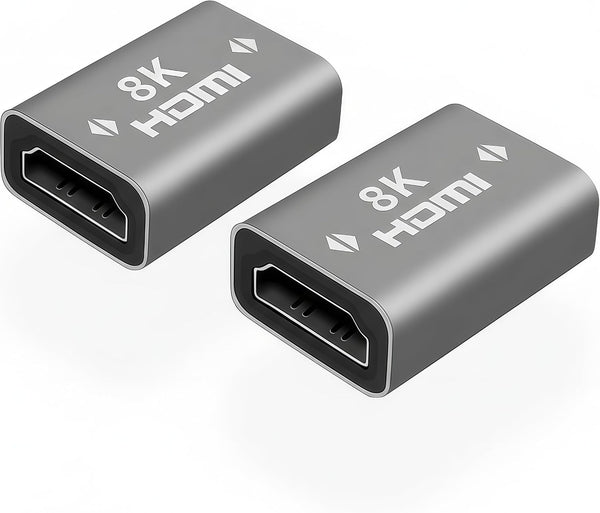 HSJINHONG HDMI Coupler 2-Pack, HDMI 2.1 Female to Female Adapter, Extends 2 HDMI