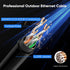 6 100 24AWG 10Gbps Cat6 20 Cat6 Cat5e Cat5, Cat Outdoor Ethernet Cable ft, Cable Cord Waterproof Direct Burial LLDPE UV