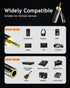 ANDTOBO 3.5mm Male to 1/4'' Female Stereo Pure Copper Headphone Adapter, Black 1-Pack