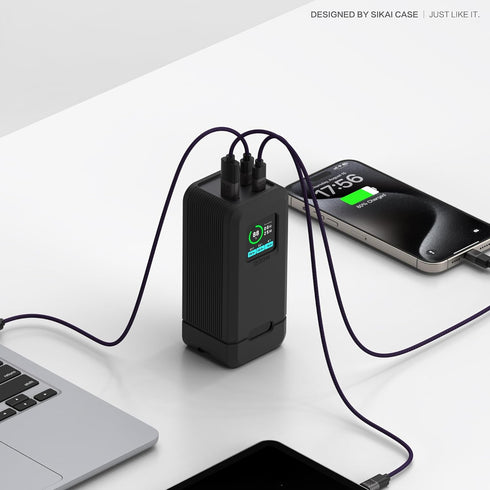 SIKAI CASE 20,000mAh 200W 1/4-inch 200W Silicone Case for Anker Prime Power Bank nut Hole, TF/SM Card Storage Reserved