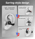 King Lucky i21 Open Ear Clip On Earbuds, Wireless Bluetooth Headphones with Mic, Noise Cancelling, Waterproof IPX4,