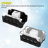 Joinfworld 4 Way Power Distribution Block for Car Audio, 0/2/4 Gauge Input, 4/8/10 Gauge Output (2pcs)