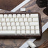 Milky White 114 Keys PBT Keycaps, Minimalist Style Custom Double Shot Cherry Profile Keycaps for ANSI Layout Mechanical