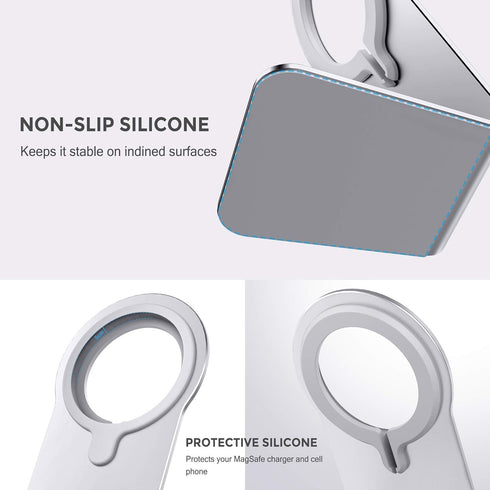 CreaDream Stand for MagSafe Charger, Aluminum Stand Holder for iPhone 15 14 13 12 Series, MagSafe Accessories