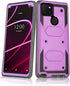 Asuwish Hybrid Rugged Shockproof Case for T-Mobile Revvl 5G, Full Body Protective Accessories, Purple