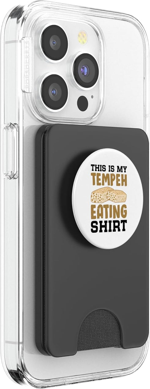 Tempeh Tofu Soy Bean Vegan Vegetarian Veggie Tempeh Eater Food Lover Design For Veggie Fans PopSockets PopWallet