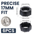 PIJUR 6-Pack 17mm 17mm Tightening Nut for Car Mount Screw-On, Car Phone Mount Replacement Parts, Compatible with Ball