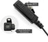 TC-320 2.5mm Acoustic Tube Earpiece with Mic PTT, Walkie Talkie Ear Piece for Motorola Talkabout T200 Series