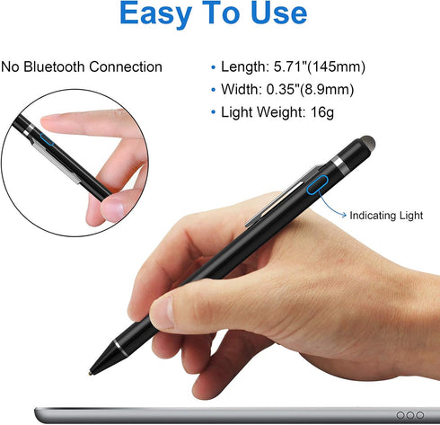 Stylus Pens for Touch Screens, NTHJOYS Universal Fine Point Stylus for iPad, iPhone, iOS/Android Smartphones & Tablets,