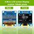 EPLZON 5 Pack 0.96 inch 128x64 OLED IIC Display Module Pixel Mini Self-Luminous Display Screen Board for Arduino