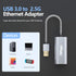 2.5G USB to Ethernet Adapter, USB 3.0 to RJ45 Gigabit LAN Adapter for Nintendo Switch, Xbox 360, Laptop, Mac