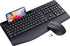 LIZRROT Ergonomic Wireless Keyboard and Mouse Combination, 2.4GHz Quiet Full Length Mouse and