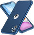 ORETECH iPhone 11 Case with 2 x Tempered Glass Screen Protector, 10 Ft Military Grade Drop Test, Blue