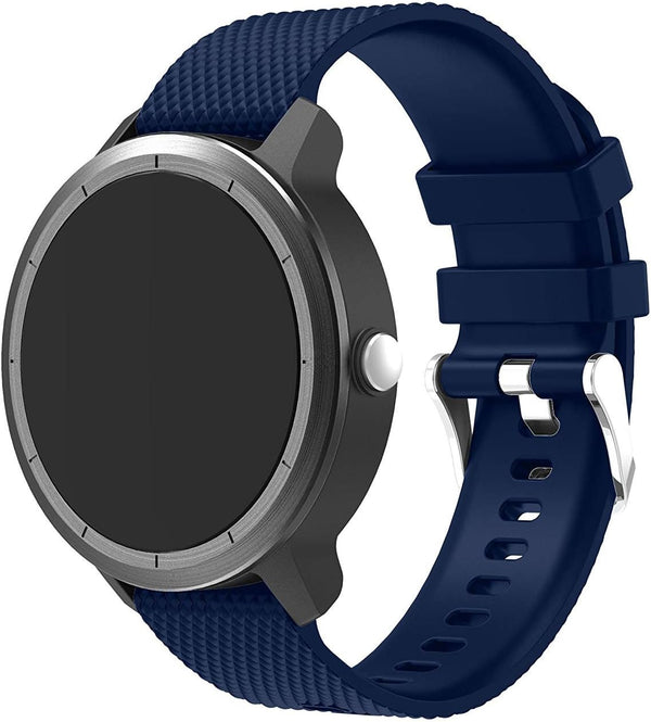 Watch Bands for Garmin Vivoactive 3, 20mm Soft Silicone Replacement Bands for Forerunner 645 Music/Galaxy Watch