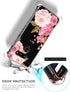 Floral Clear Pretty Phone Case for LG G8 ThinQ (2019 Release), Flower Design Transparent Slim Soft Drop Proof Cover