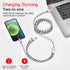 10Ft Multi Charging Cable 3A 2Pcs 3 in 1 Braided USB Fast Charger Cable with iP/Micro USB/Type C Adapter Port for Cell Phones/iP 13 12 11 Xs X Xr 8 7 6/Samsung Galaxy/Pixel/LG/Tablet/HTC/Sony and More by ASICEN