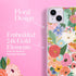 Rifle Paper Co. iPhone 14 Plus Case, Garden Party Blush, Compatible with MagSafe, 10ft Drop Protection