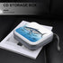 LZQPOEAS 40-Disc Bluefin Tuna Thunnus Capacity Cd Storage Wallet With Handle, Protective Travel Case For Dvds
