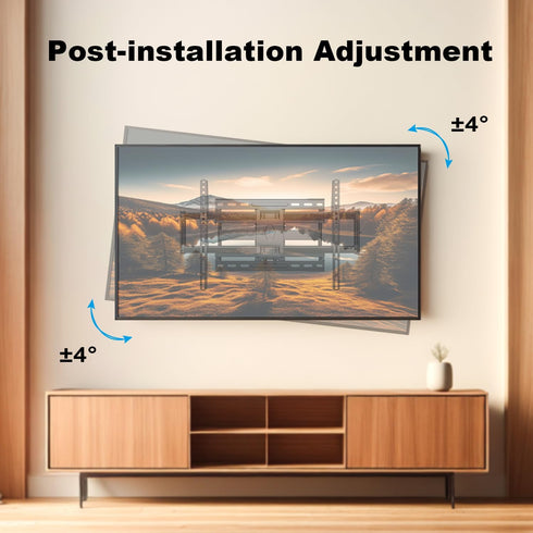 Full Motion TV Wall Mount Bracket for 37-86 Inch TVs, Up to 132lbs, Swivel and Tilt Articulating Wall Mount
