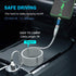 AICase Magnetic Charging Cable, Super Organized Retractable Fast Charging Cable, 3 in 1 Self Winding Phone Cable with
