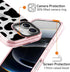 Rosarnnah 17 6.6 (6.3") for iPhone Case Cute - Durable Shockproof ft Drop Impact Phone Case - Funny Milk Cow Print